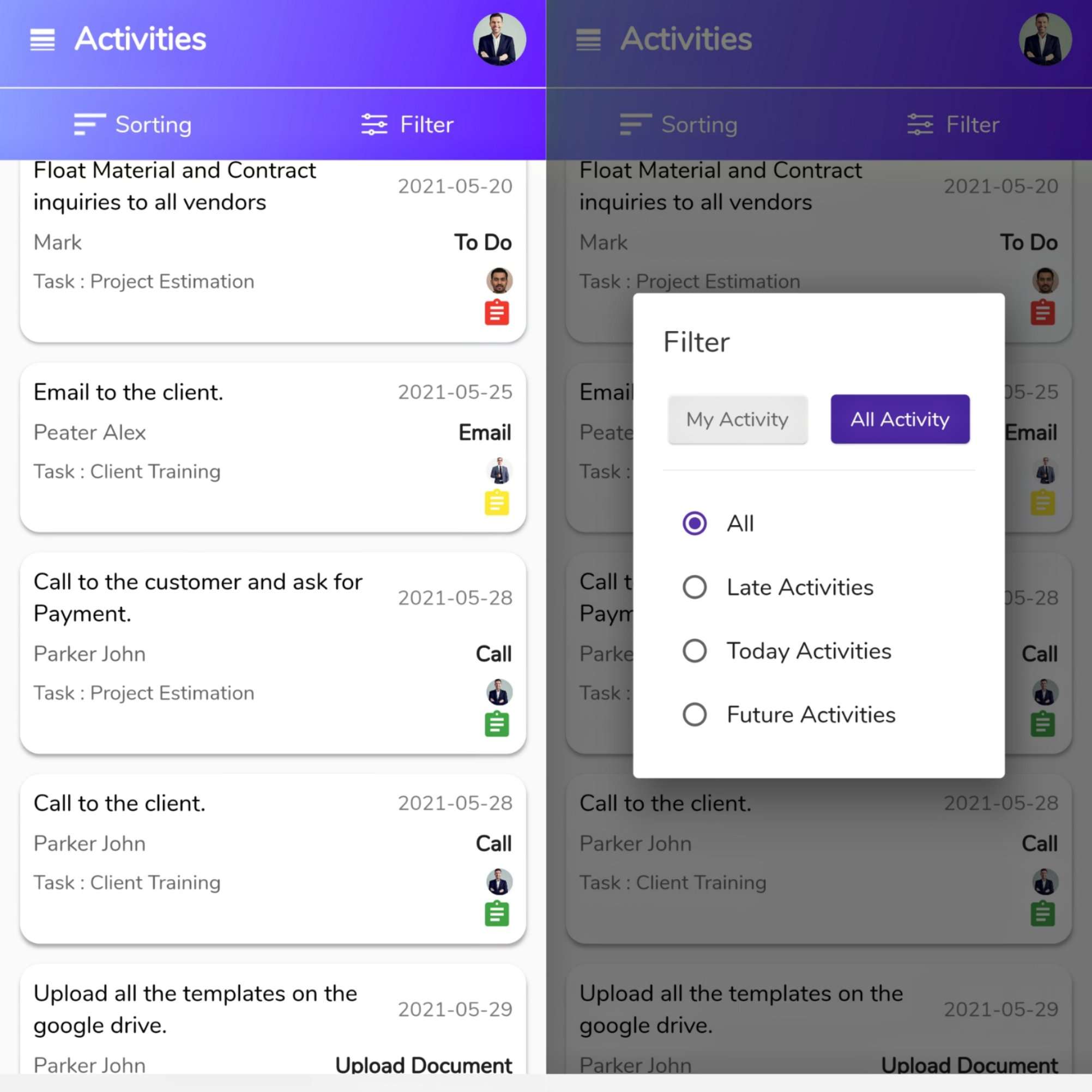 EvoCRM - CRM Mobile Application